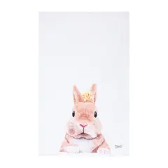 Bunny Rabbit & Duckling Easter Spring Theme Printed Flour Sack Kitchen Dishtowel