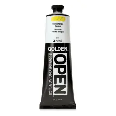 Golden Open Acrylics - Hansa Yellow Opaque, 5 oz Tube