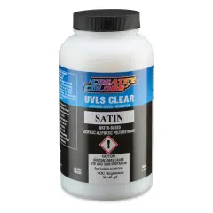 Createx UVLS Clear Top Coat - Satin, 16 oz