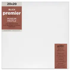 Blick Premier Stretched Cotton Canvas - Museum Profile, Splined, 20" x 20"