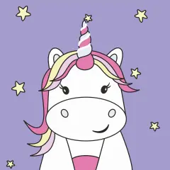 Artwille Paint by Outlines for Kids, Acrylic Painting Kit - "Starlet", 7.9 x 9.9 in