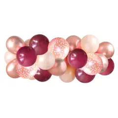 Balloon Garland - Burgundy & Rose Gold