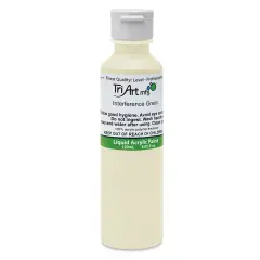 Tri-Art Liquid Artist Acrylics - Interference Green, 120 ml bottle