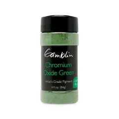 Gamblin Artist's Grade Pigment - Chromium Oxide Green, 4 oz bottle