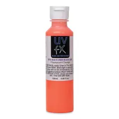 Tri-Art UVFX Black Light Poster Paint - Fluorescent Orange, 120 ml