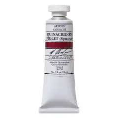 M. Graham Artists' Gouache - Quinacridone Violet, 15 ml tube