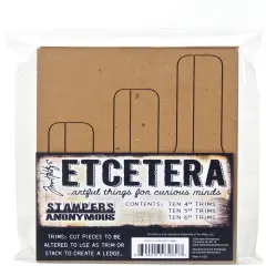 Tim Holtz Etcetera Bracket Trims-Kraft
