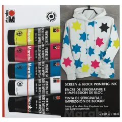 Marabu Screen & Block Printing Ink - Set of 5
