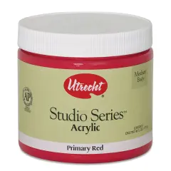 Utrecht Studio Series Acrylic Paint - Primary Red, Pint