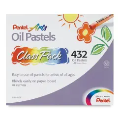 Pentel Oil Pastel Set - Assorted Colors, Class Pack of 432