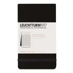 Leuchtturm1917 Pocket Notepad - Black, Squared, 3-1/2" x 6"
