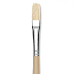 Robert Simmons Signet Brush - Flat, Long Handle, Size 6