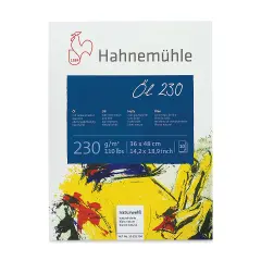 Hahnem&uuml;hle Oil and Acrylic Paper Pad - 14" x 19", 110 lb (230 gsm), 10 Sheets