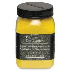Sennelier Dry Pigment - Cadmium Yellow Medium, 150 g jar