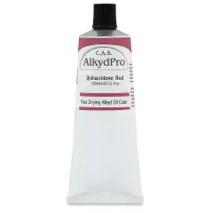 CAS AlkydPro Fast-Drying Alkyd Oil Color - Quinacridone Red, 120 ml tube