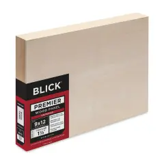 Blick Premier Wood Panel - 9" x 12", 1-1/2" Gallery Profile, Cradled