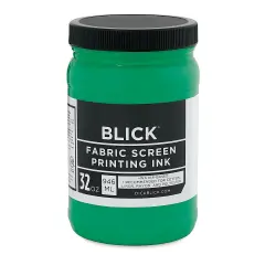 Blick Water-Base Acrylic Textile Screen Printing Ink - Green, Quart