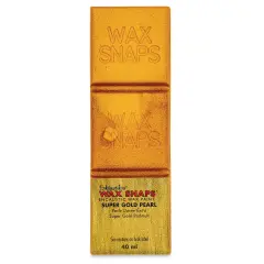 Enkaustikos Wax Snaps Encaustic Paints - Super Gold Pearl, 40 ml cake