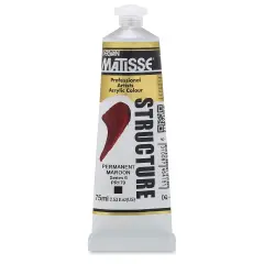 Matisse Structure Paint - Permanent Maroon, 75 ml