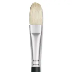 Winsor & Newton Artists' Oil Brush - Filbert, Long Handle, Size 10