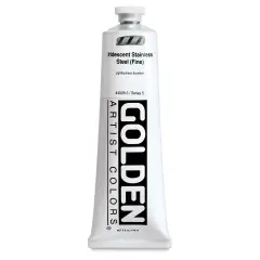 Golden Heavy Body Acrylic Paint - Iridescent Stainless Steel (Fine), 5 oz tube