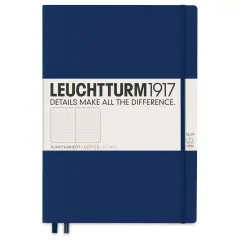 Leuchtturm1917 Dotted Hardbound Notebook - Navy, Slim, 8-3/4" x 12-1/2"