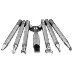 Realeather The Basics of Leather Tooling Set - Set of 7