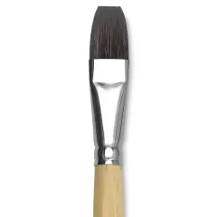 Da Vinci Petit Gris Pur Blue Squirrel Brush - Flat Wash, Short Handle, Size 16