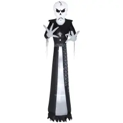 12' Gemmy Airblown Inflatable Halloween Dapper Skull Ghoul 225073
