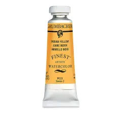 Grumbacher Finest Artists' Watercolor - Indian Yellow, 14 ml tube