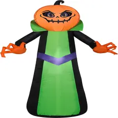 5' Gemmy Airblown Inflatable Pumpkin Reaper 224127