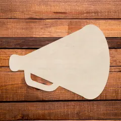 18 in. Unfinished Wooden Megaphone Shape