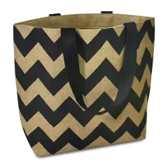 Linwood Bold Chevron Stripe Jute Tote Bag Quilting Essential