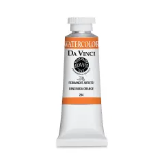 Da Vinci Artists' Permanent Watercolor - Benzimida Orange, 37 ml tube