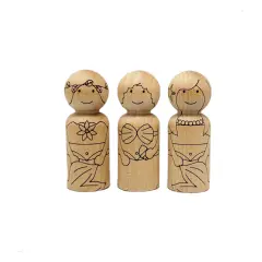 Mermaid Peg Doll Set by Pegsies&trade;