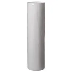 Contemporary Decorative Modern Fiberglass Pillar Column Flower Stand -Photography Props - Stylish Cylinder Shape Versatile Pedestal for Wedding, Living Room, or Dining Room Decor White