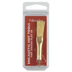 Enkaustikos Hot Brush Attachment - Flat, Size 6