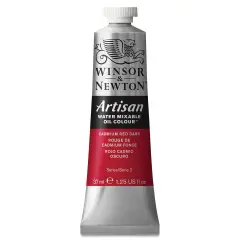 Winsor & Newton Artisan Water Mixable Oil Paint - Cadmium Red Dark, 37 ml tube