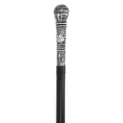 Antique Silver Walking Cane - Elegant Vintage Prop Stick Dress Canes Costume Accessories for Adults and Kids