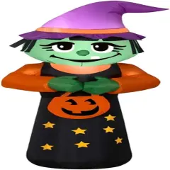 4' Gemmy AirBlown Inflatable Halloween Witch 75490