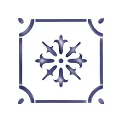 Snowflake Tile Craft Stencil | 2662 by Designer Stencils | Pattern Stencils | Reusable Stencils for Painting | Safe & Reusable Template for Wall Decor | Try This Stencil Instead of a Wallpaper | Easy to Use & Clean Art Stencil Pattern