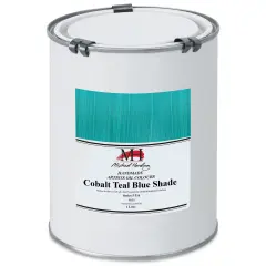 Michael Harding Artists Oil Color - Cobalt Teal Blue Shade, 1 Liter