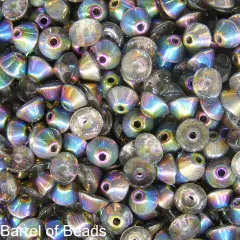 Konos Par Puca&reg;, Czech glass bead, Crystal Vitrail, 10 grams