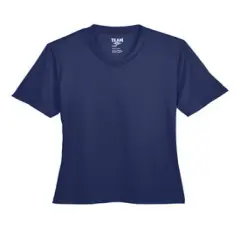 Team&reg; Ladies Zone Performance V-Neck Short Sleeve T-Shirt Sport Dark Navy