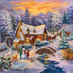 Sunsout Winter Wonderland 550 pc Christmas Jigsaw Puzzle 37932
