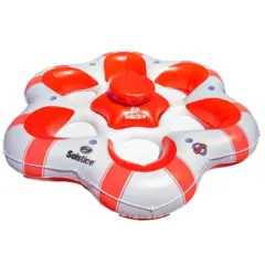 Swimline 6 Person Inflatable Island Swimming Pool Float - 8.25' Orange