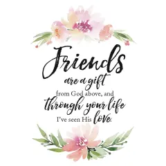 Dexsa Friends Are A GiftWoodland Grace Series 6" x 9" Wood Plaque with Easel