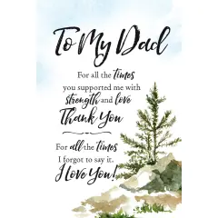 Dexsa To My Dad Woodland Grace Series 6" x 9" Wood Plaque with Easel