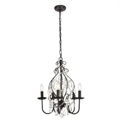 BLAISE Collection Pendant D17 H23 Lt:5 Oil rubbed bronze Finish