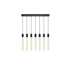 Weston 7 lights pendant in black